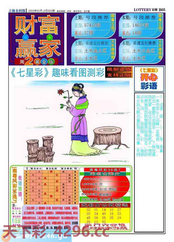 ：彩民推荐 ≮财富赢家≯→（七图）